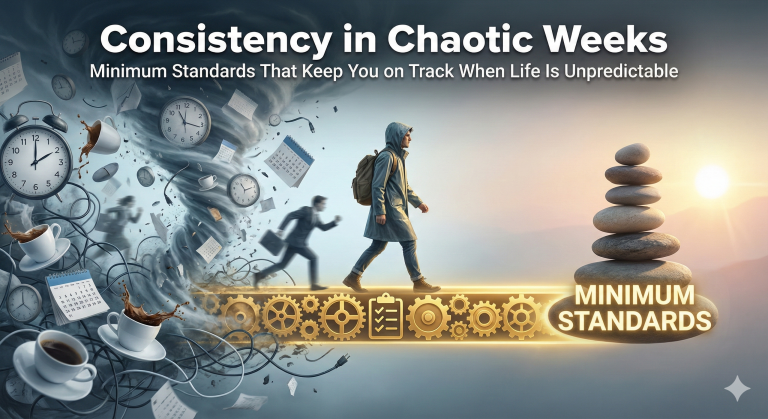 Consistency in Chaotic Weeks: Minimum Standards That Keep You on Track When Life Is Unpredictable