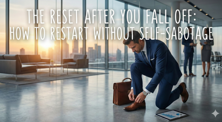 The Reset After You Fall Off: How to Restart Without Self-Sabotage