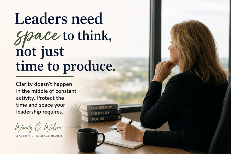 Leaders Need Space To Think Not Just Time To Produce