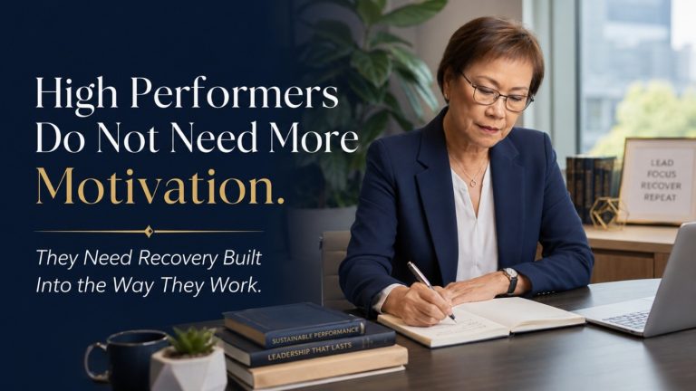 High Performers Need Recovery Built Into the Way They Work