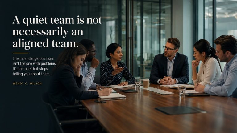 The Most Dangerous Team Isn’t the One With Problems. It’s the One That Stops Telling You About Them