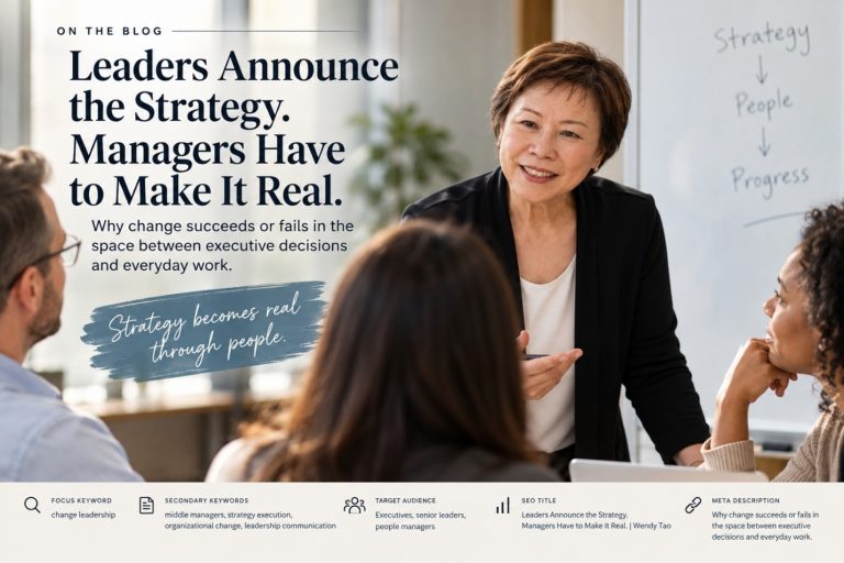 Leaders Announce the Strategy. Managers Make It Real